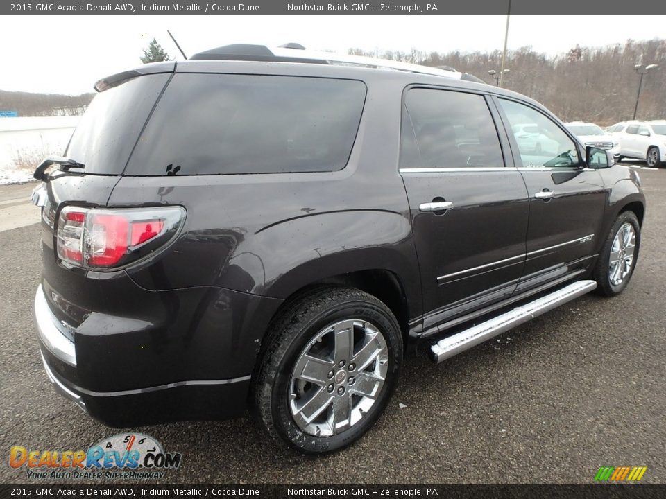 2015 GMC Acadia Denali AWD Iridium Metallic / Cocoa Dune Photo #8