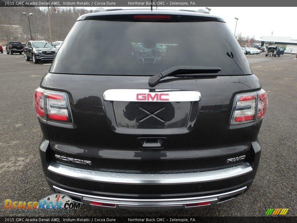2015 GMC Acadia Denali AWD Iridium Metallic / Cocoa Dune Photo #9