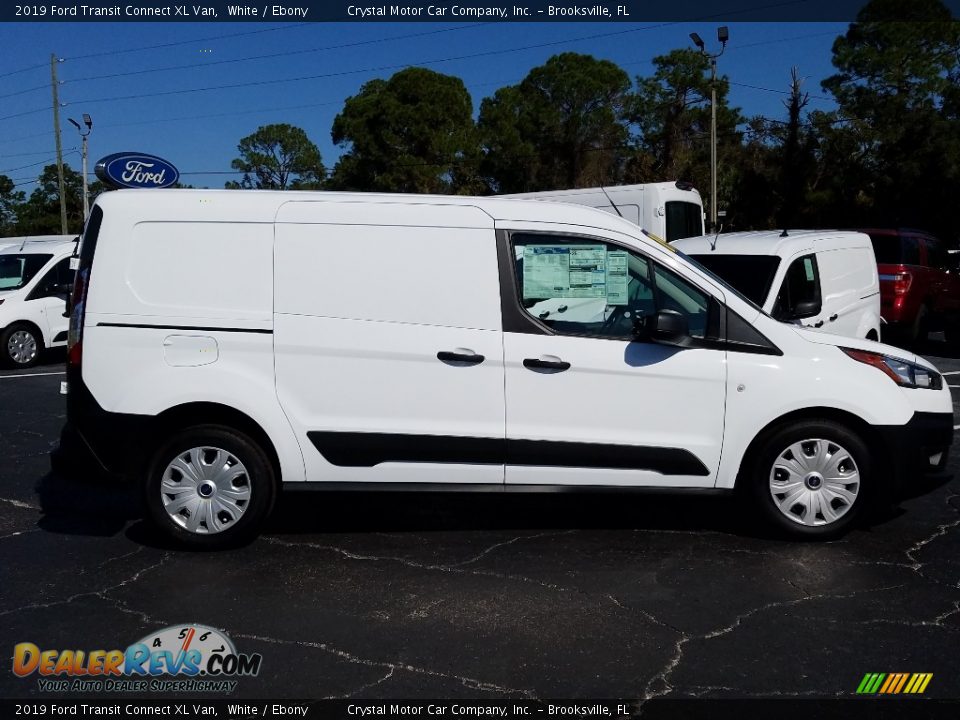 2019 Ford Transit Connect XL Van White / Ebony Photo #6