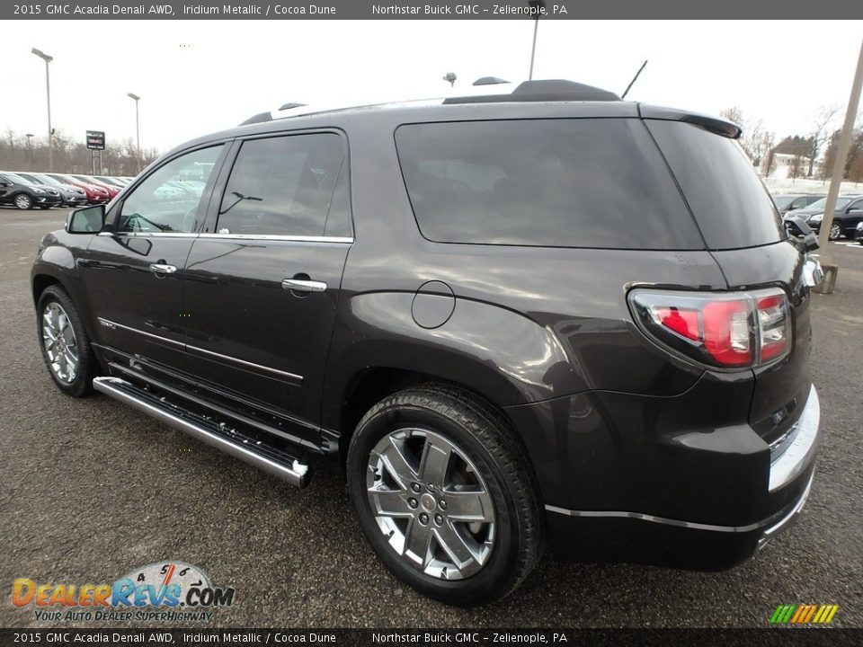 2015 GMC Acadia Denali AWD Iridium Metallic / Cocoa Dune Photo #11