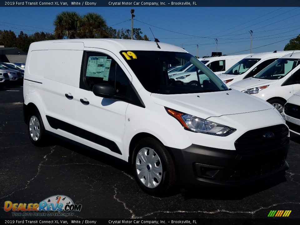 2019 Ford Transit Connect XL Van White / Ebony Photo #7