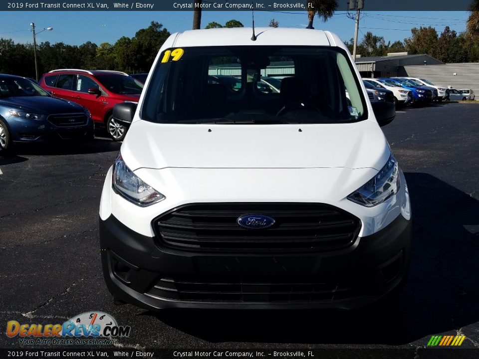 2019 Ford Transit Connect XL Van White / Ebony Photo #8