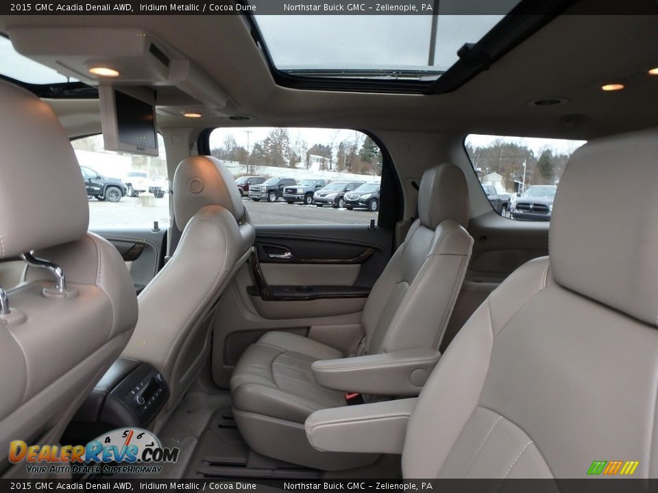 2015 GMC Acadia Denali AWD Iridium Metallic / Cocoa Dune Photo #15