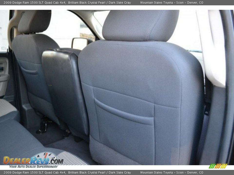 2009 Dodge Ram 1500 SLT Quad Cab 4x4 Brilliant Black Crystal Pearl / Dark Slate Gray Photo #20