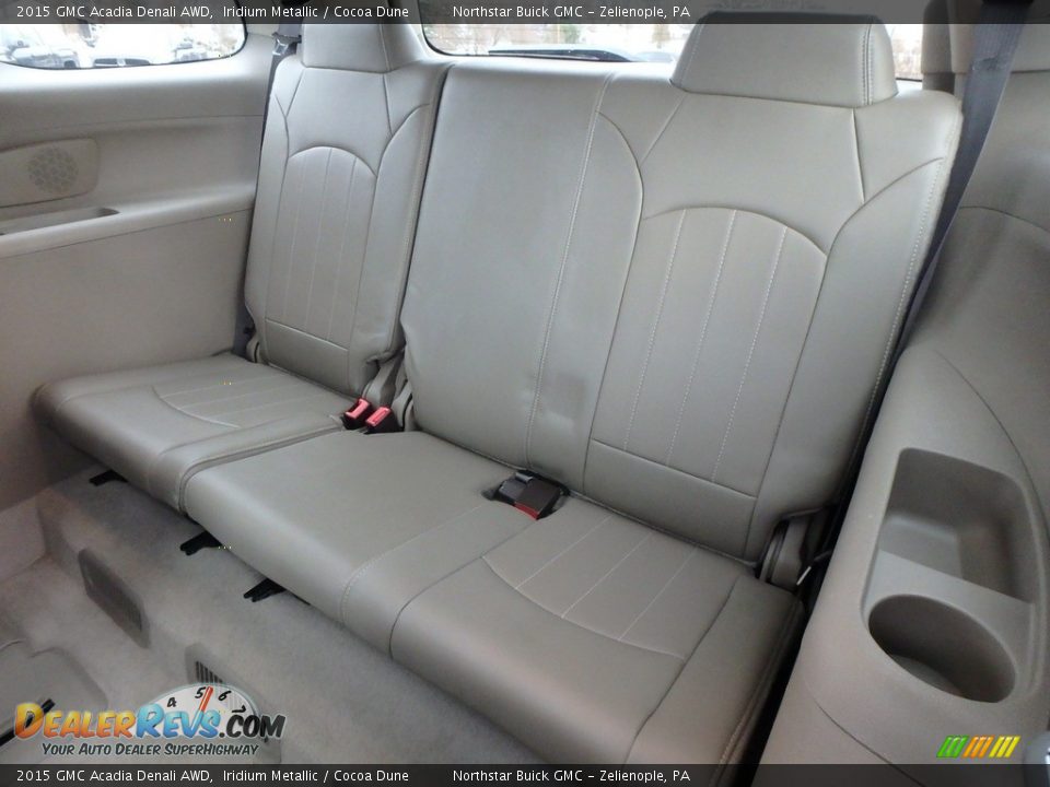 2015 GMC Acadia Denali AWD Iridium Metallic / Cocoa Dune Photo #16