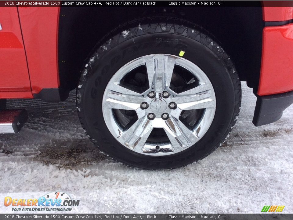 2018 Chevrolet Silverado 1500 Custom Crew Cab 4x4 Red Hot / Dark Ash/Jet Black Photo #7