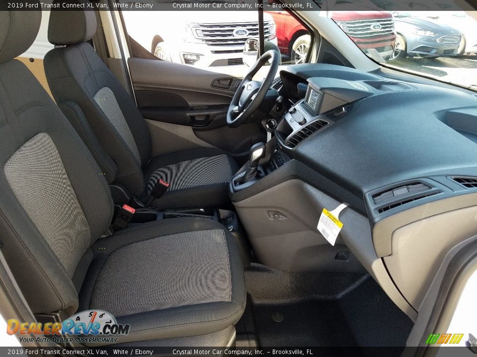 2019 Ford Transit Connect XL Van White / Ebony Photo #12