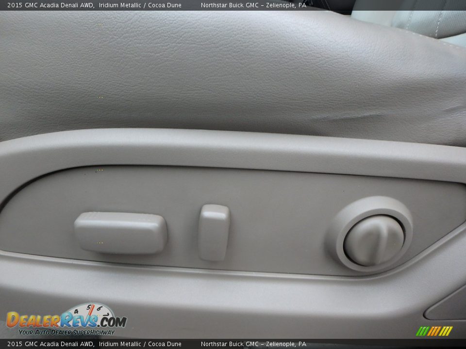 2015 GMC Acadia Denali AWD Iridium Metallic / Cocoa Dune Photo #21