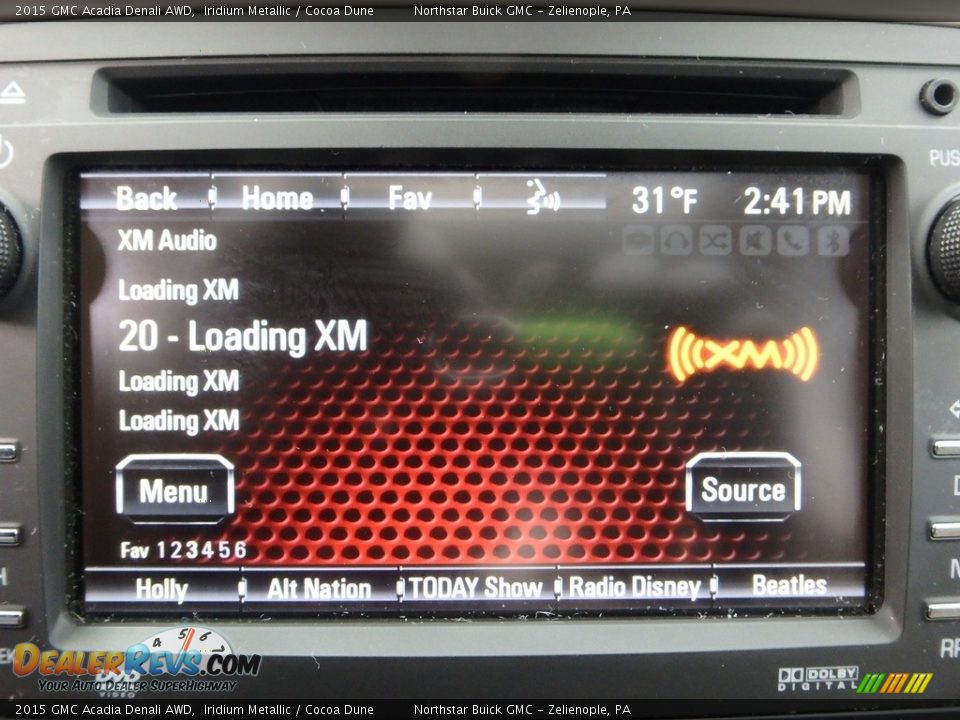 2015 GMC Acadia Denali AWD Iridium Metallic / Cocoa Dune Photo #28