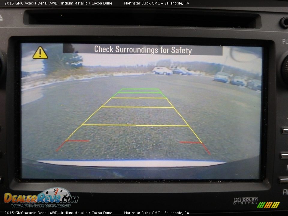 2015 GMC Acadia Denali AWD Iridium Metallic / Cocoa Dune Photo #29