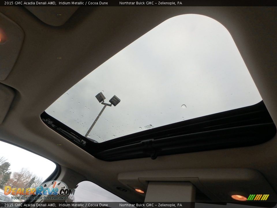 2015 GMC Acadia Denali AWD Iridium Metallic / Cocoa Dune Photo #30