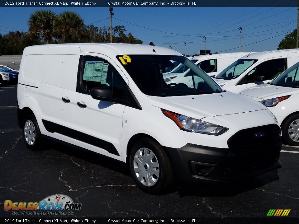 2019 Ford Transit Connect XL Van White / Ebony Photo #7