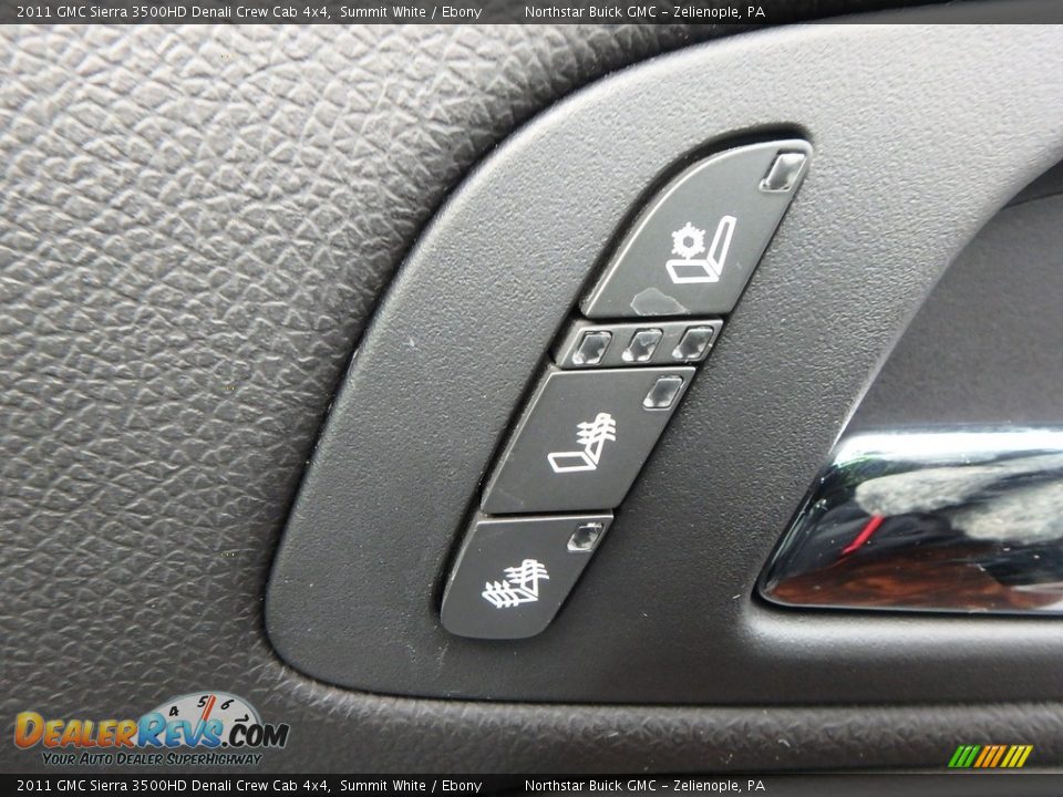 2011 GMC Sierra 3500HD Denali Crew Cab 4x4 Summit White / Ebony Photo #7
