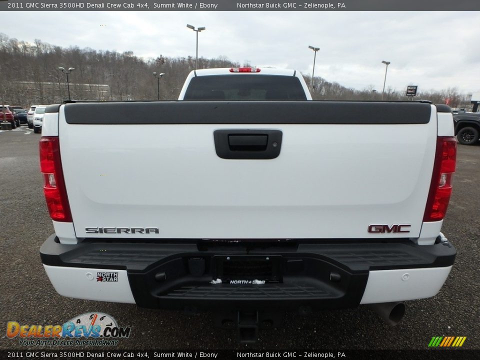 2011 GMC Sierra 3500HD Denali Crew Cab 4x4 Summit White / Ebony Photo #11
