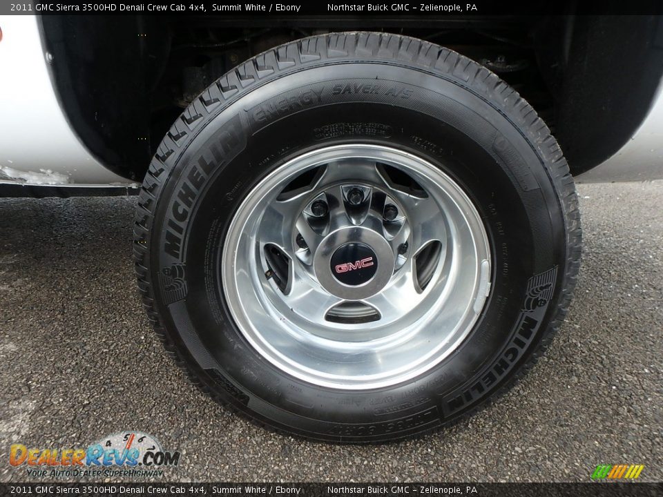 2011 GMC Sierra 3500HD Denali Crew Cab 4x4 Summit White / Ebony Photo #14