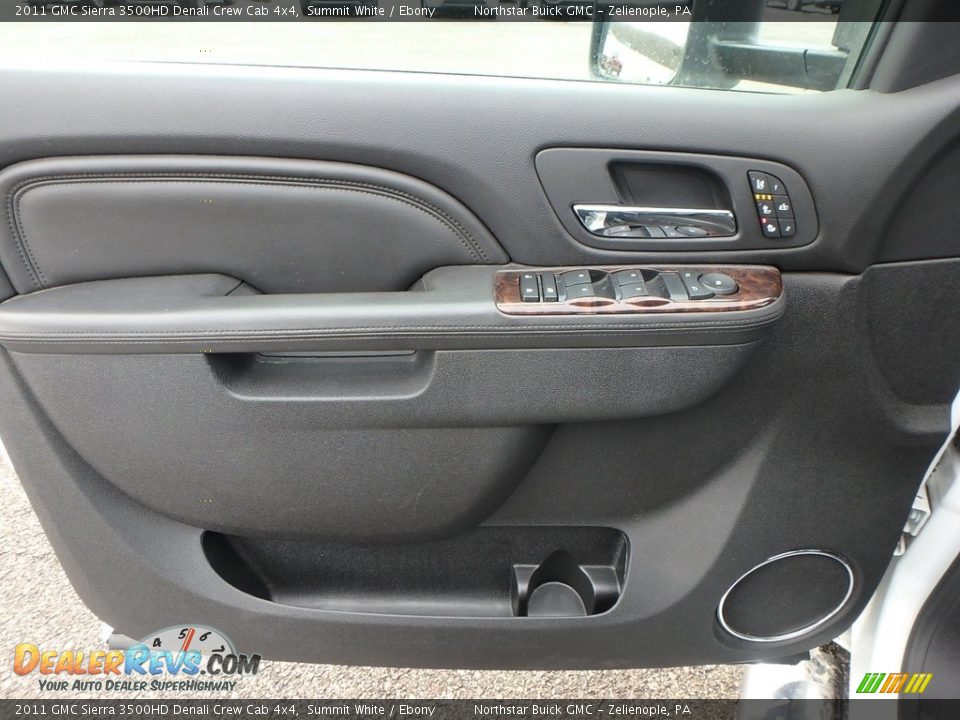 2011 GMC Sierra 3500HD Denali Crew Cab 4x4 Summit White / Ebony Photo #19