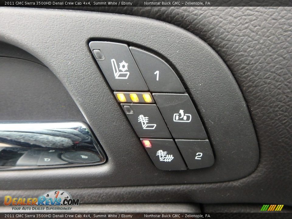 2011 GMC Sierra 3500HD Denali Crew Cab 4x4 Summit White / Ebony Photo #20
