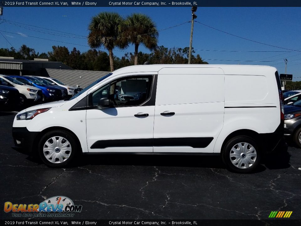 2019 Ford Transit Connect XL Van White / Ebony Photo #2