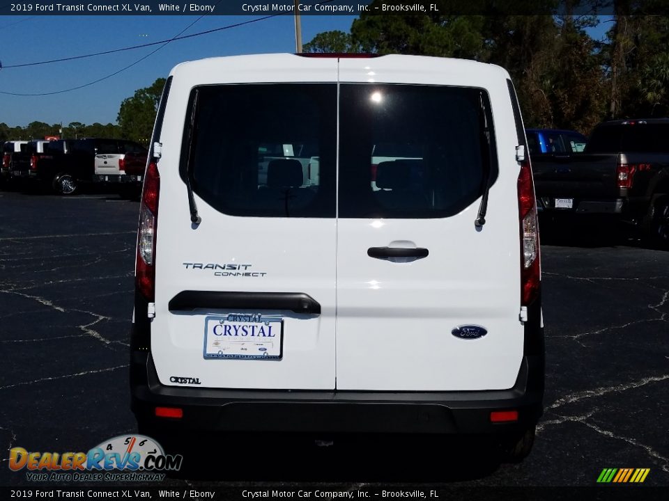 2019 Ford Transit Connect XL Van White / Ebony Photo #4