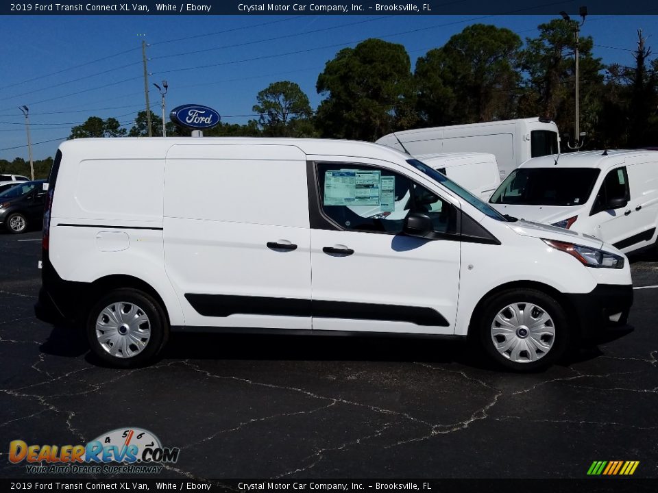 2019 Ford Transit Connect XL Van White / Ebony Photo #6