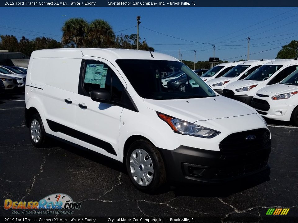 2019 Ford Transit Connect XL Van White / Ebony Photo #7
