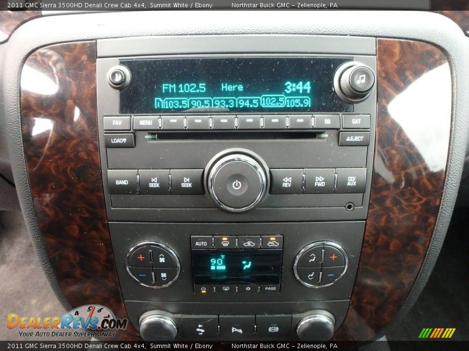 2011 GMC Sierra 3500HD Denali Crew Cab 4x4 Summit White / Ebony Photo #27