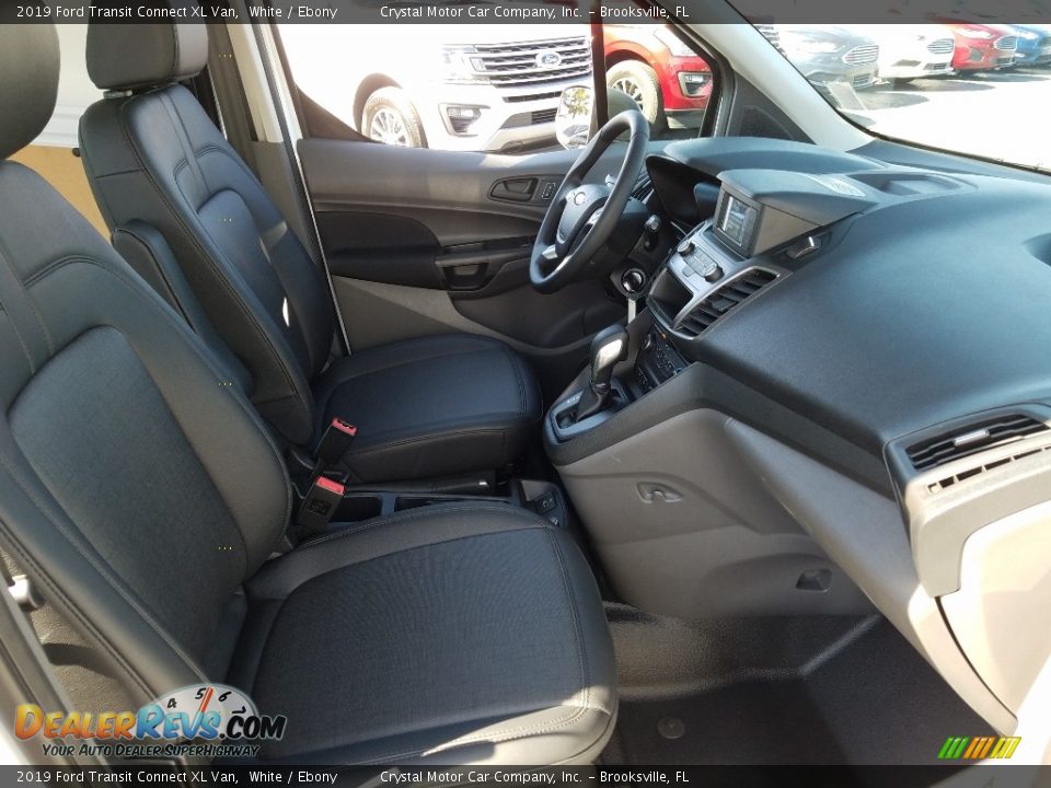 2019 Ford Transit Connect XL Van White / Ebony Photo #12