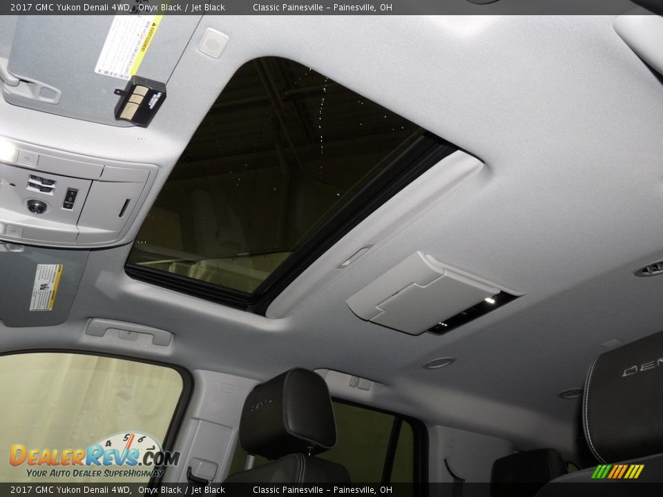 2017 GMC Yukon Denali 4WD Onyx Black / Jet Black Photo #6
