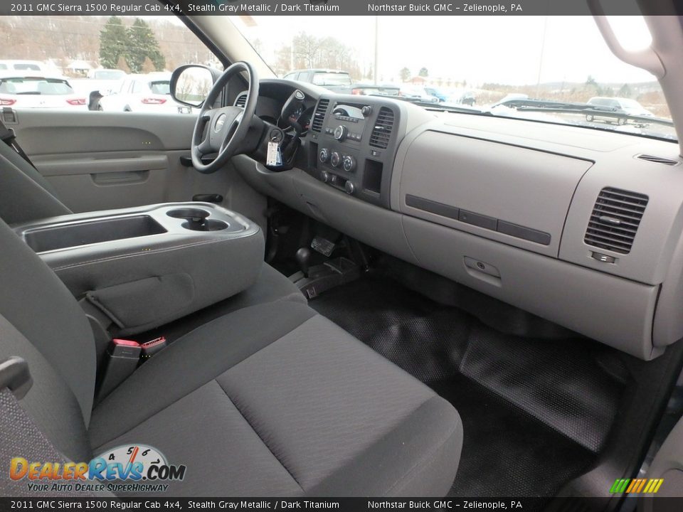 2011 GMC Sierra 1500 Regular Cab 4x4 Stealth Gray Metallic / Dark Titanium Photo #7