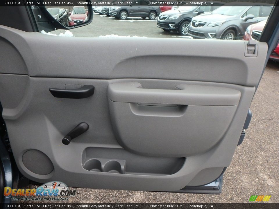 2011 GMC Sierra 1500 Regular Cab 4x4 Stealth Gray Metallic / Dark Titanium Photo #8