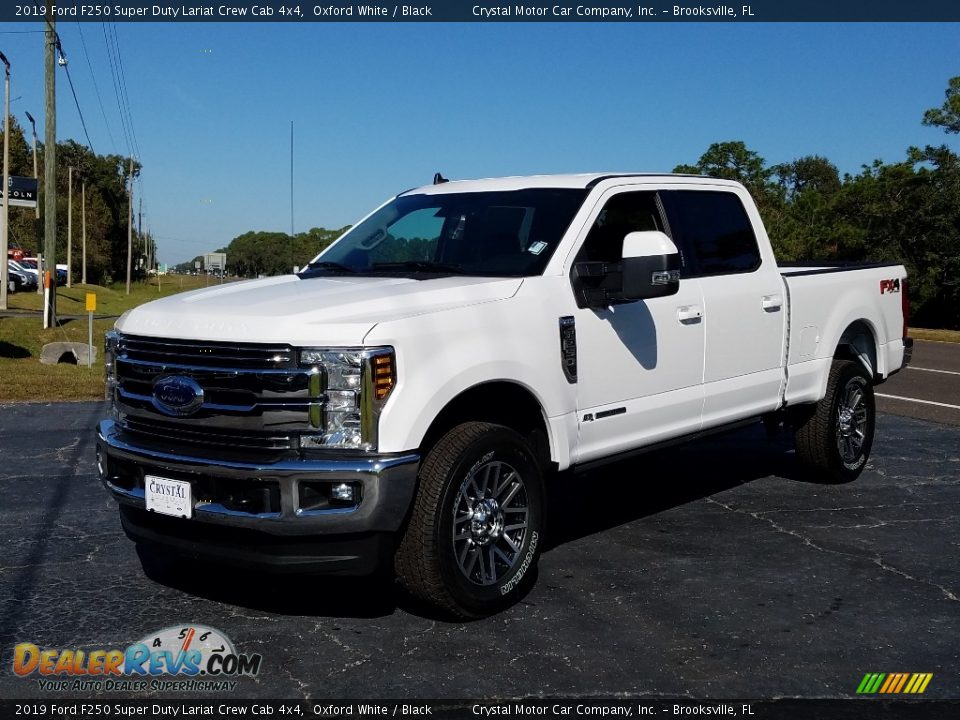 2019 Ford F250 Super Duty Lariat Crew Cab 4x4 Oxford White / Black Photo #1