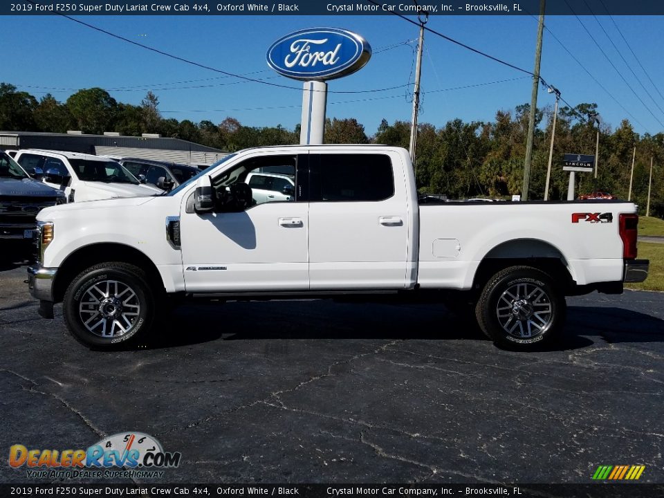 2019 Ford F250 Super Duty Lariat Crew Cab 4x4 Oxford White / Black Photo #2