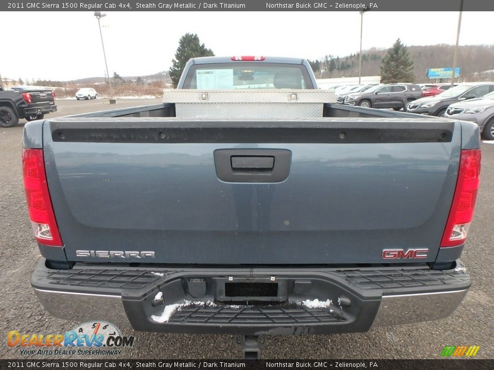 2011 GMC Sierra 1500 Regular Cab 4x4 Stealth Gray Metallic / Dark Titanium Photo #11