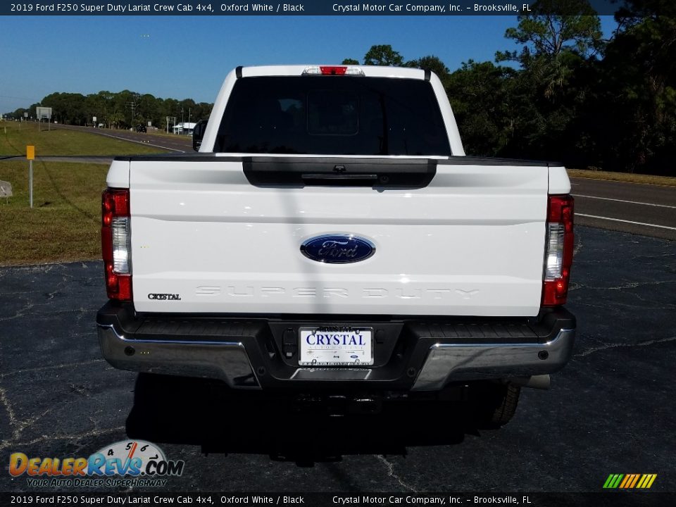 2019 Ford F250 Super Duty Lariat Crew Cab 4x4 Oxford White / Black Photo #4