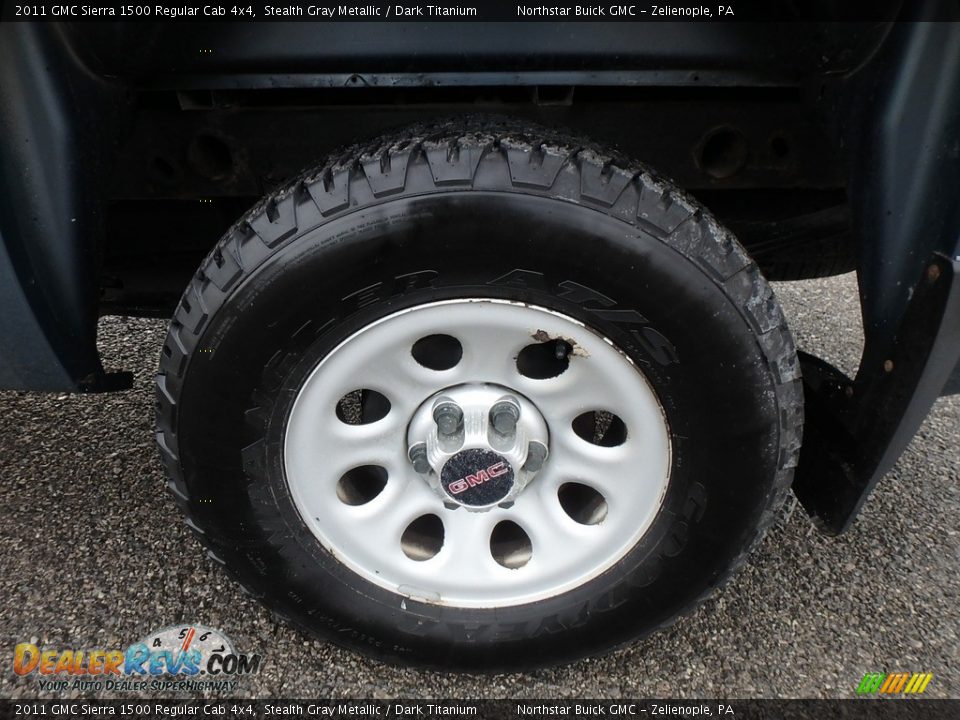 2011 GMC Sierra 1500 Regular Cab 4x4 Stealth Gray Metallic / Dark Titanium Photo #14