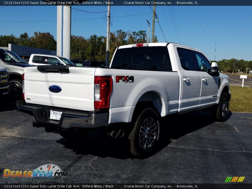 2019 Ford F250 Super Duty Lariat Crew Cab 4x4 Oxford White / Black Photo #5