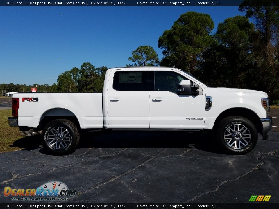 2019 Ford F250 Super Duty Lariat Crew Cab 4x4 Oxford White / Black Photo #6