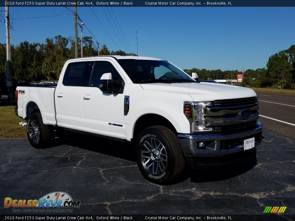 2019 Ford F250 Super Duty Lariat Crew Cab 4x4 Oxford White / Black Photo #7