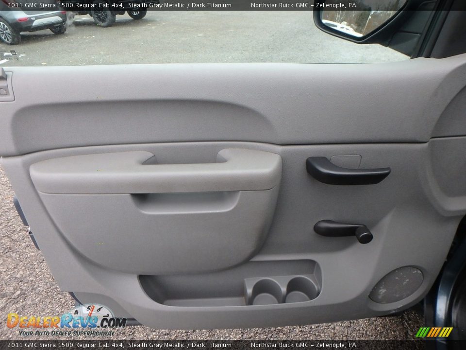 2011 GMC Sierra 1500 Regular Cab 4x4 Stealth Gray Metallic / Dark Titanium Photo #17