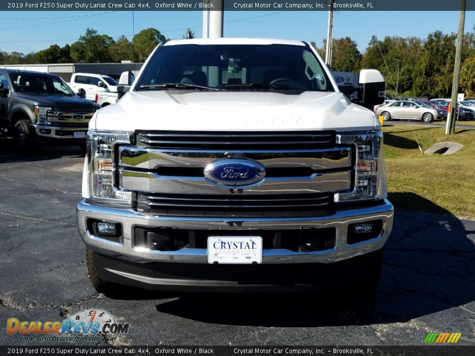 2019 Ford F250 Super Duty Lariat Crew Cab 4x4 Oxford White / Black Photo #8