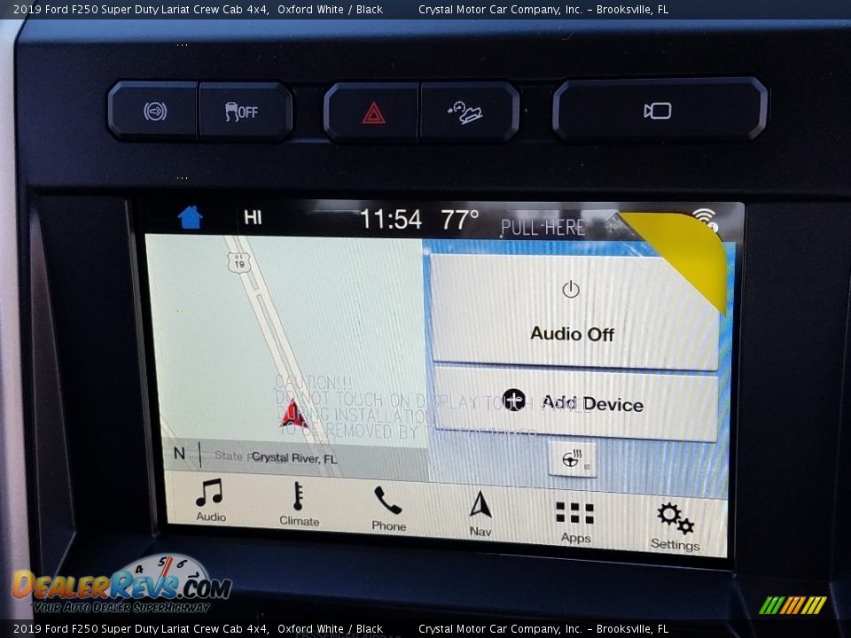 2019 Ford F250 Super Duty Lariat Crew Cab 4x4 Oxford White / Black Photo #15