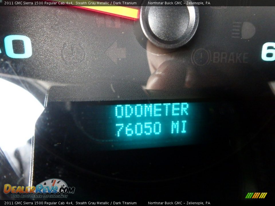 2011 GMC Sierra 1500 Regular Cab 4x4 Stealth Gray Metallic / Dark Titanium Photo #25