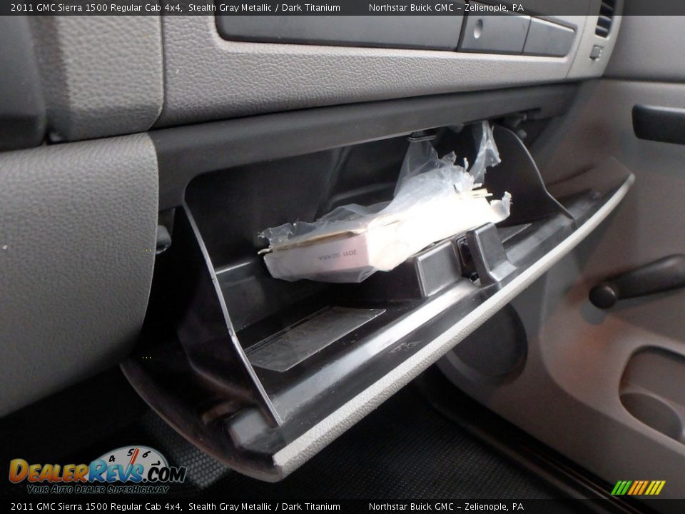 2011 GMC Sierra 1500 Regular Cab 4x4 Stealth Gray Metallic / Dark Titanium Photo #28