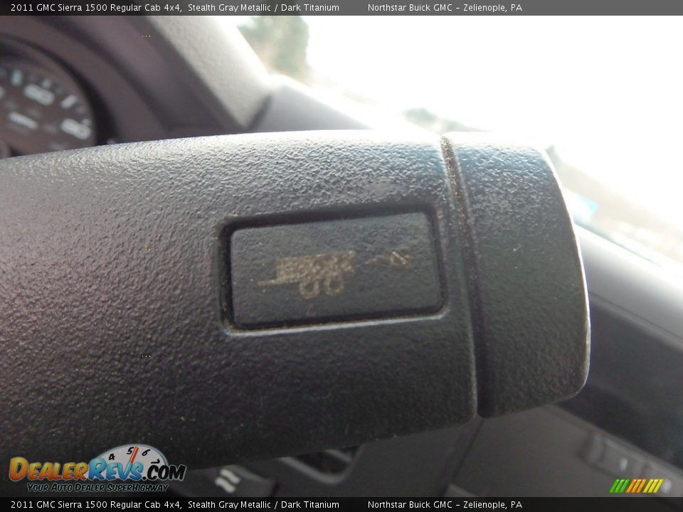 2011 GMC Sierra 1500 Regular Cab 4x4 Stealth Gray Metallic / Dark Titanium Photo #30