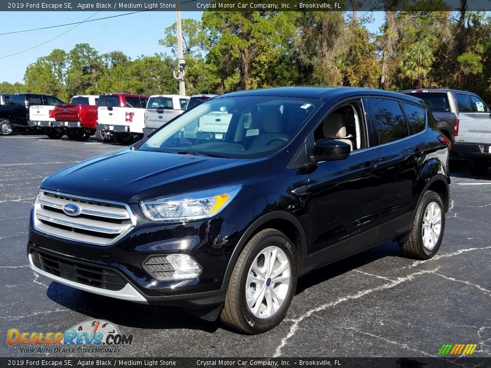 2019 Ford Escape SE Agate Black / Medium Light Stone Photo #1