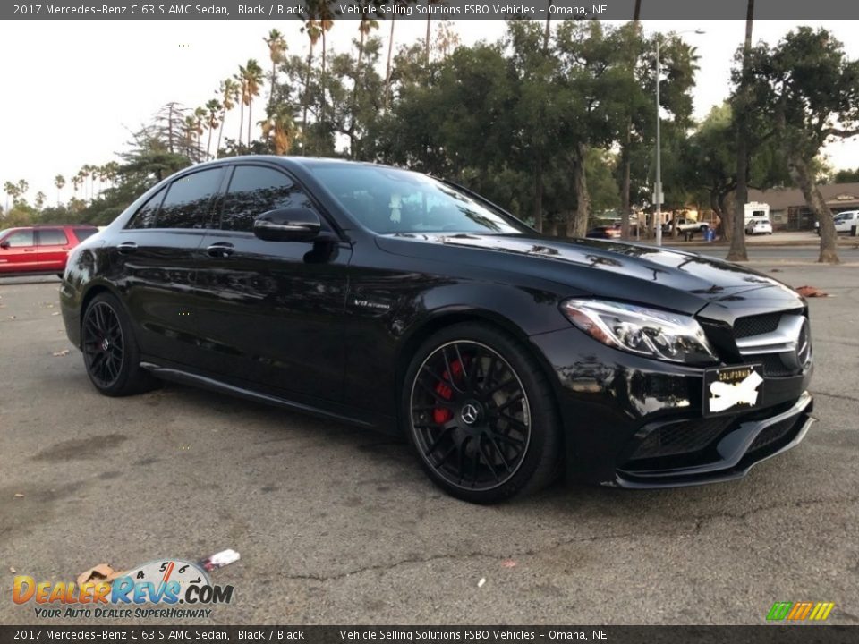 2017 Mercedes-Benz C 63 S AMG Sedan Black / Black Photo #1