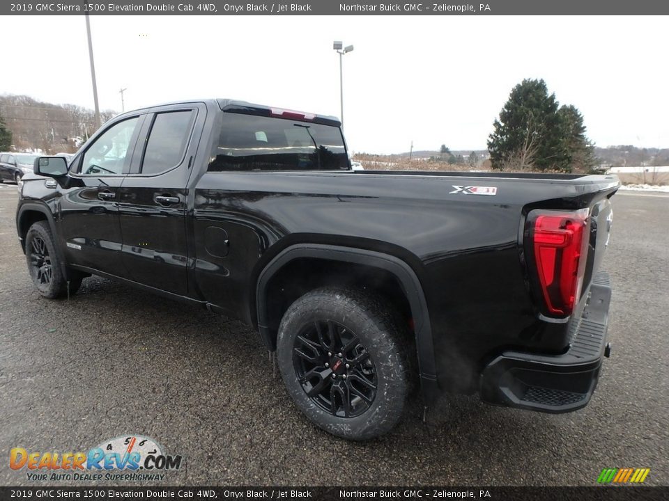 2019 GMC Sierra 1500 Elevation Double Cab 4WD Onyx Black / Jet Black Photo #7