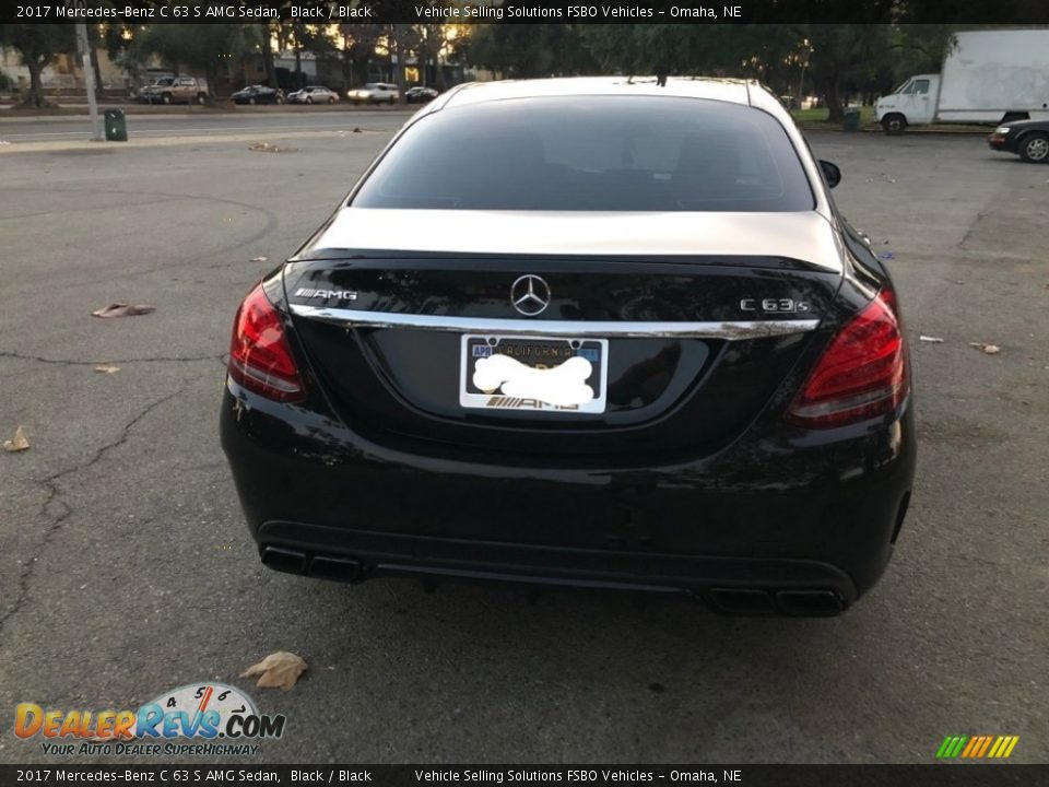 2017 Mercedes-Benz C 63 S AMG Sedan Black / Black Photo #16