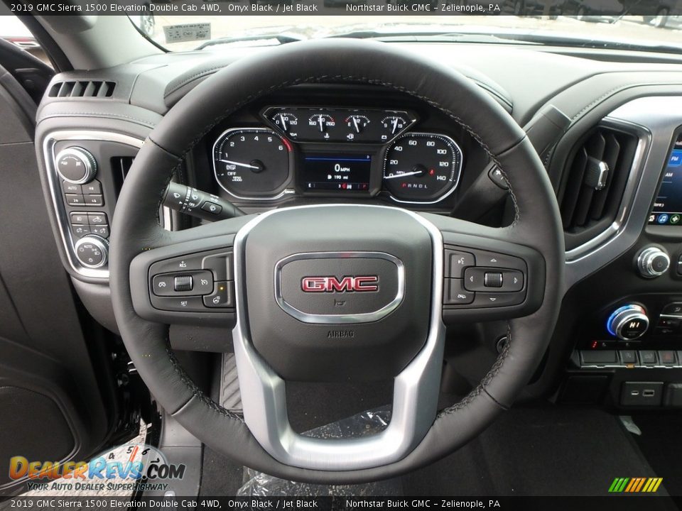 2019 GMC Sierra 1500 Elevation Double Cab 4WD Steering Wheel Photo #16