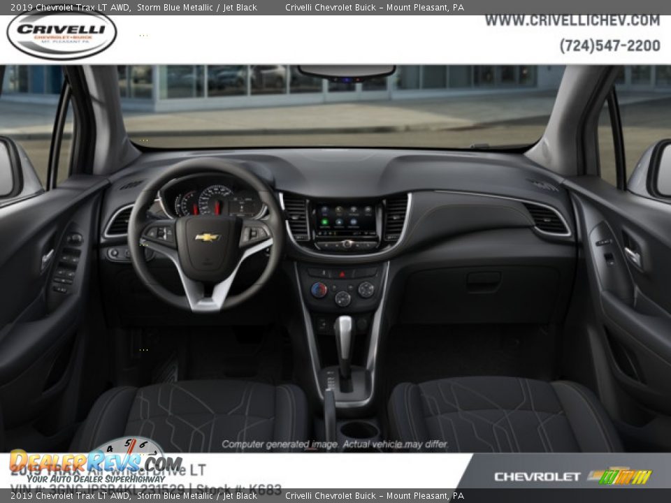 2019 Chevrolet Trax LT AWD Storm Blue Metallic / Jet Black Photo #5